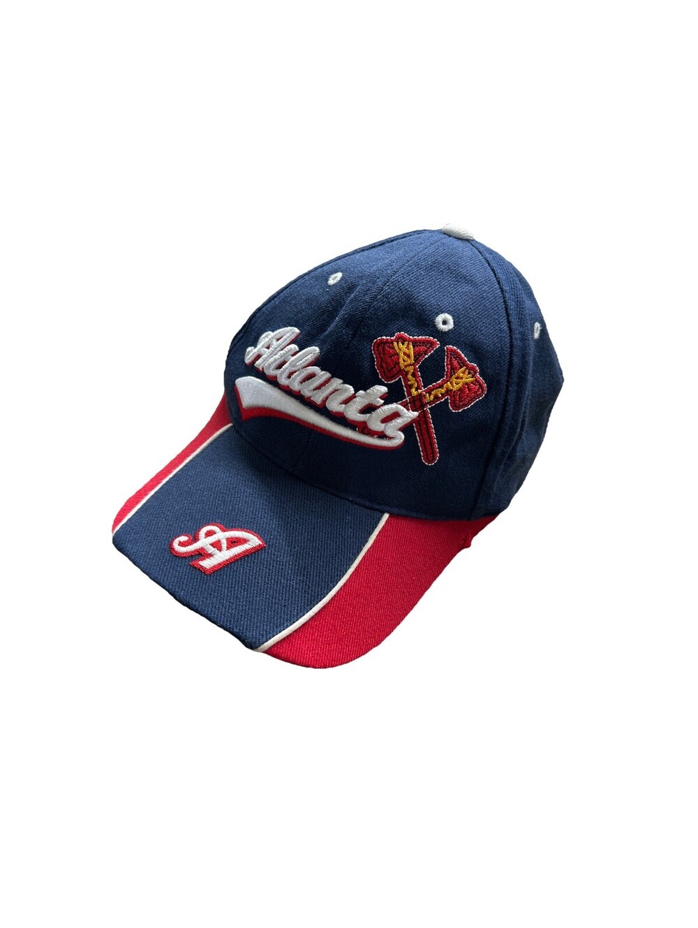 SAM’S Atlanta Braves Baseball Cap Youth Blue & Red One Size Fits All Wool Blend